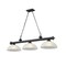 Z-Lite Cordon 3 Light Billiard, Matte Black & White Linen 2306-3MB-DWL14 - alternate 1